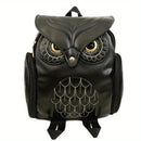 Mochila de Couro com Alça Ajustável - Coruja