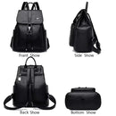 Mochila Feminina De Couro Rain