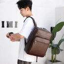 Mochila Masculina de Couro Legítimo - Granite