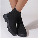 Bota Tratorada Brentwood  Feminina Cano Curto Sem Cadarço