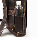 Mochila de Couro Impermeável Múltiplas Funções