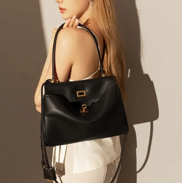 Bolsa Tote de Luxo Geneviève de Couro Legítimo