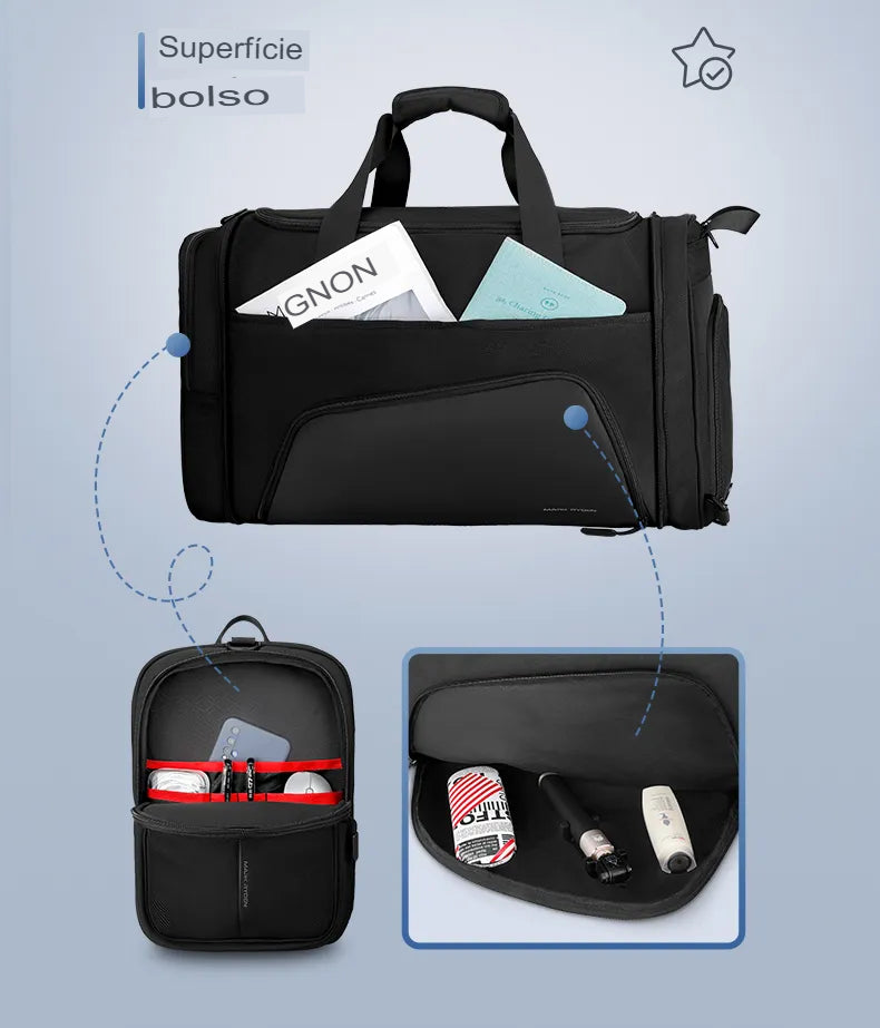 Bolsa de Viagem Pro Mark Grande Capacidade