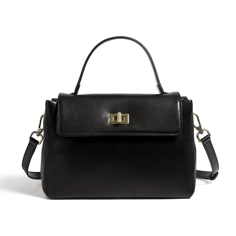 Bolsa de Luxo Top Handle em Couro Genuíno Annelise