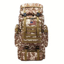 Mochila Tática Impermeável 80L para Acampamento