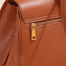 Bolsa de Ombro de Couro Oblíqua Estelle