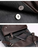 Mochila de Couro Grande Capacidade Divello