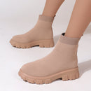 Bota Tratorada Brentwood  Feminina Cano Curto Sem Cadarço