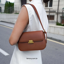 Bolsa de Luxo em Couro Legítimo Estruturada Gabrielle