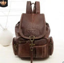 Mochila Feminina De Couro Life