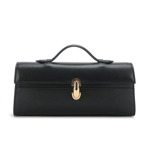 Bolsa de Couro Retangular Clarisse