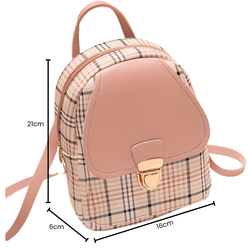 Mochila Feminina de Couro Orquídea
