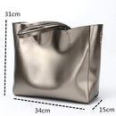 Bolsa Tote de Couro Brilhante Ophélie