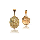 Pingente São Jorge Luxuoso Folheado Ouro 18k com 1 Ano de Garantia