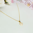 Colar com Coração de Zircônias Luxuoso Folheado Ouro 18k com 1 Ano de Garantia