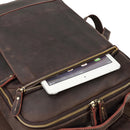 Mochila de Couro Impermeável Múltiplas Funções