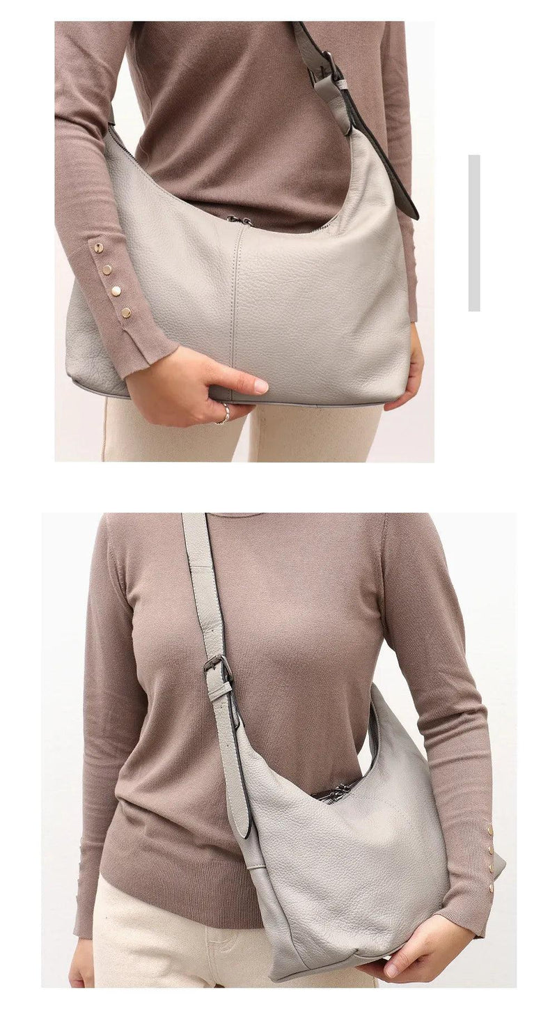 Bolsa Feminina de Couro Genuíno Florence