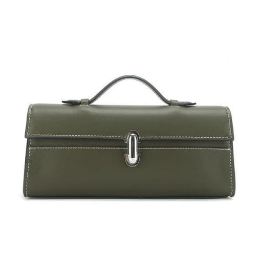 Bolsa de Couro Retangular Clarisse