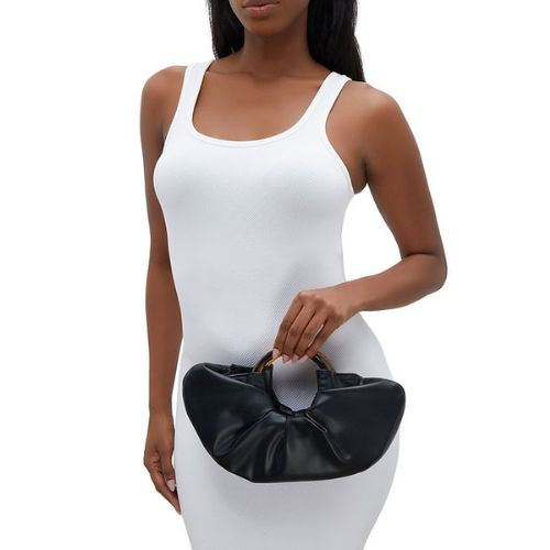 Bolsa de Couro Plissado Lorraine