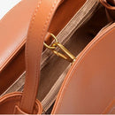 Bolsa de Ombro de Couro Oblíqua Estelle