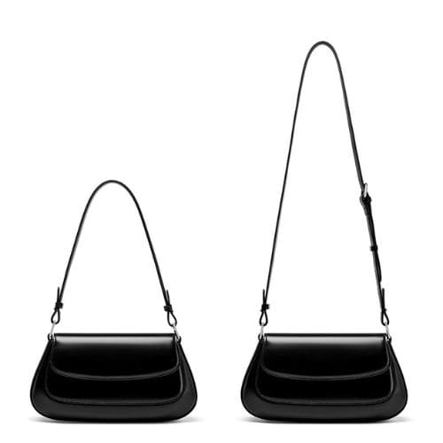 Bolsa de Ombro em Couro Pequena Cécile