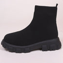 Bota Tratorada Brentwood  Feminina Cano Curto Sem Cadarço