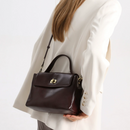 Bolsa de Luxo Top Handle em Couro Genuíno Annelise