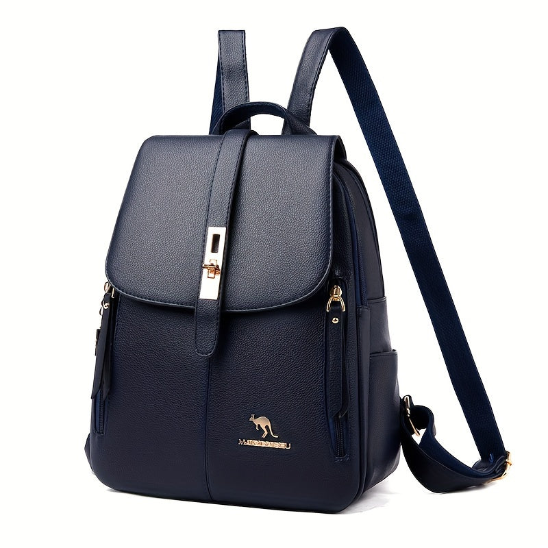 Mochila Feminina de Couro com Fivela - Sophie