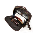 Mochila de Couro Impermeável Múltiplas Funções