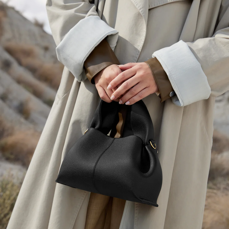 Bolsa de Luxo em Couro Estruturada Victoire