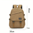 Mochila de Viagem Casual em Canvas Unissex