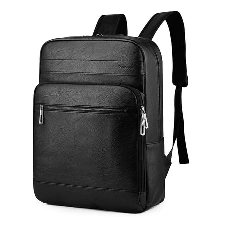 Mochila Masculina de Couro Genuíno Trek